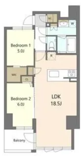 SーRESIDENCE谷町六丁目ALO【7階】の間取り