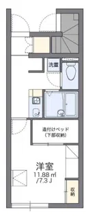 レオパレスクレスト御影【1階】の間取り
