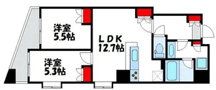 クオリア恵比寿ウエスト【7階】の間取り
