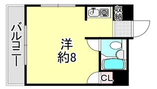 芦屋フラット【3階】の間取り