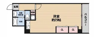 朝日プラザ心斎橋【13階】の間取り