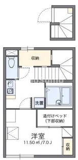 レオパレスクレスト御影【2階】の間取り