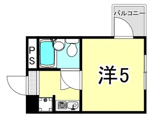 ダイドーメゾン立花西【5階】の間取り
