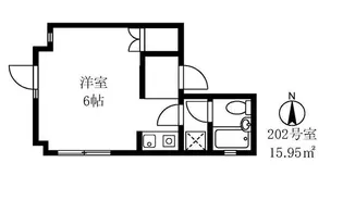ヒューゲルハイム三軒茶屋【2階】の間取り