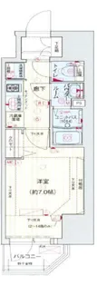 プレサンス堺筋本町駅前シェル【12階】の間取り