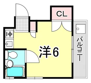 M’scourt西宮仁川町【3階】の間取り
