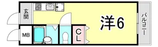 ガーデンパーティ西宮北口【3階】の間取り