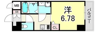 アリビオ立花Ⅲ【11階】の間取り