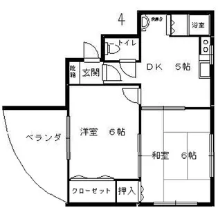 あゆみ王子ハウス【1階】の間取り