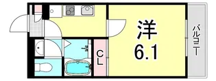 レオネクスト御影中町【3階】の間取り