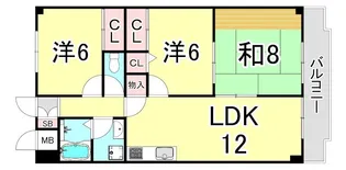 CaSa IKUMATAⅡ【4階】の間取り