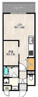 レクシア千代崎【1階】の間取り