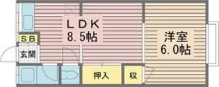 魚崎荘【2階】の間取り