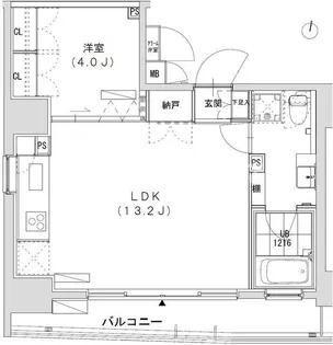 グランディオール広尾テラス【10階】の間取り