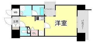 ベルフェリーク新神戸【9階】の間取り