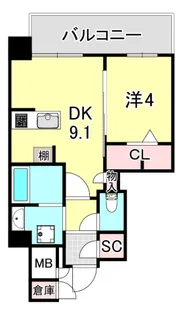 NEコート甲南町【11階】の間取り