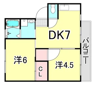 アーバンアゼリア【1階】の間取り