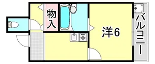湊川サンシャイン【2階】の間取り