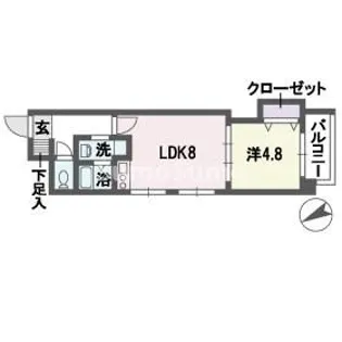 グラヴィス平尾【9階】の間取り