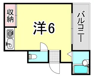 パルティール甲南【5階】の間取り