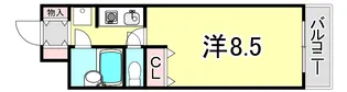 ベルグラン宝塚【2階】の間取り