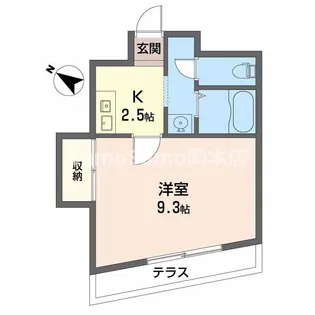 エクセルコート芦屋【1階】の間取り