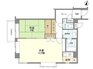 ルーア芦屋【2階】の間取り
