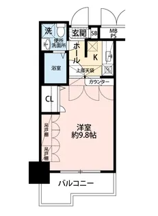 エステートモア・薬院倶楽部【5階】の間取り