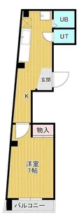 モナハイツ新浜【3階】の間取り