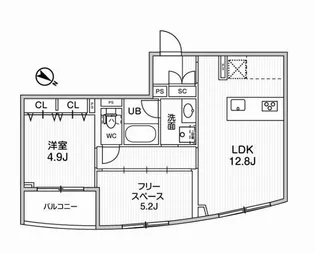 グランデュオ中目黒4【3階】の間取り