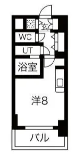 エスライズ難波EAST【3階】の間取り