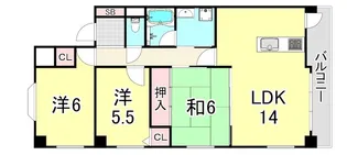 ピークⅡ【3階】の間取り