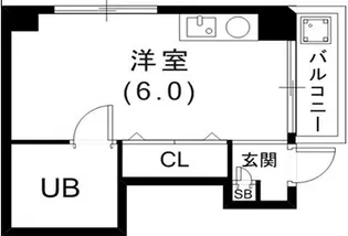 ダイドーメゾン御影Ⅵ【3階】の間取り
