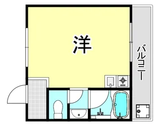 グロリー夙川ハイム【3階】の間取り
