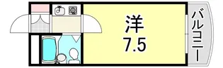 ブリージェ武庫川【6階】の間取り