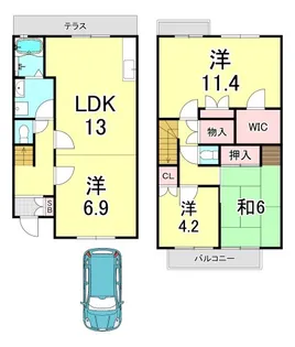 パティオ仁川の間取り