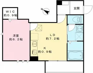 カームコートK【1階】の間取り