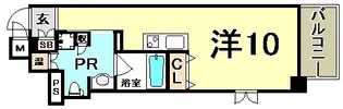 レジディア神戸磯上【6階】の間取り