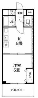 富士産業ビル【7階】の間取り