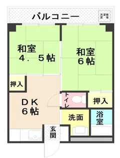 第二南マンション【2階】の間取り