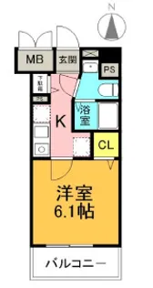 ブランドール新町【9階】の間取り