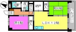 コープセンタービレッジ【3階】の間取り
