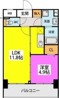 クレアシオン【5階】の間取り