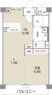 カーサ・リナート東比恵【2階】の間取り