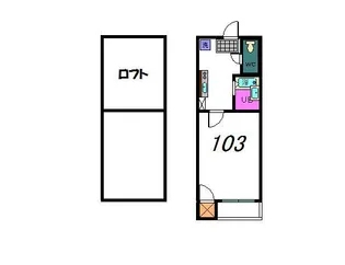 センドック井尻【1階】の間取り