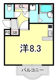 プレアール崇徳院【4階】の間取り