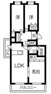 メービウス妙法寺【8階】の間取り