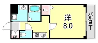 クレアドル須磨【2階】の間取り