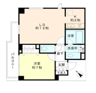 ヒューリック目黒三田【4階】の間取り