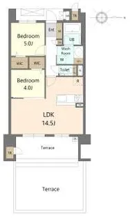 S-RESIDENCE愛宕SOUTH【6階】の間取り